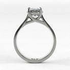 Anillo de Compromiso Imperia - Redondo en oro blanco - vista 3