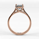 Anillo de Compromiso Imperia - Redondo en oro rosa - vista 3