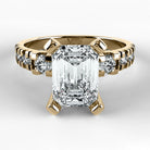 Anillo de Compromiso Aria - Esmeralda en oro amarillo - vista 1