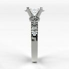 Anillo de Compromiso Aria - Marquesa en oro blanco - vista 2
