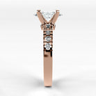Anillo de Compromiso Aria - Marquesa en oro rosa - vista 2