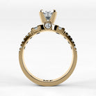 Anillo de Compromiso Aria - Marquesa en oro amarillo - vista 3