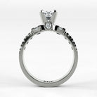Anillo de Compromiso Aria - Marquesa en oro blanco - vista 3