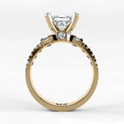 Anillo de Compromiso Aria - Princess en oro amarillo - vista 3