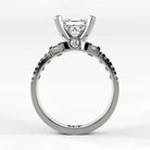 Anillo de Compromiso Aria - Princess en oro blanco - vista 3
