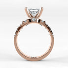 Anillo de Compromiso Aria - Princess en oro rosa - vista 3