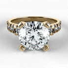 Anillo de Compromiso Aria - Redondo en oro amarillo - vista 1