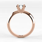 Anillo de Compromiso Magno - Esmeralda en oro rosa - vista 3