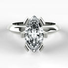 Anillo de Compromiso Magno - Marquesa en oro blanco - vista 1