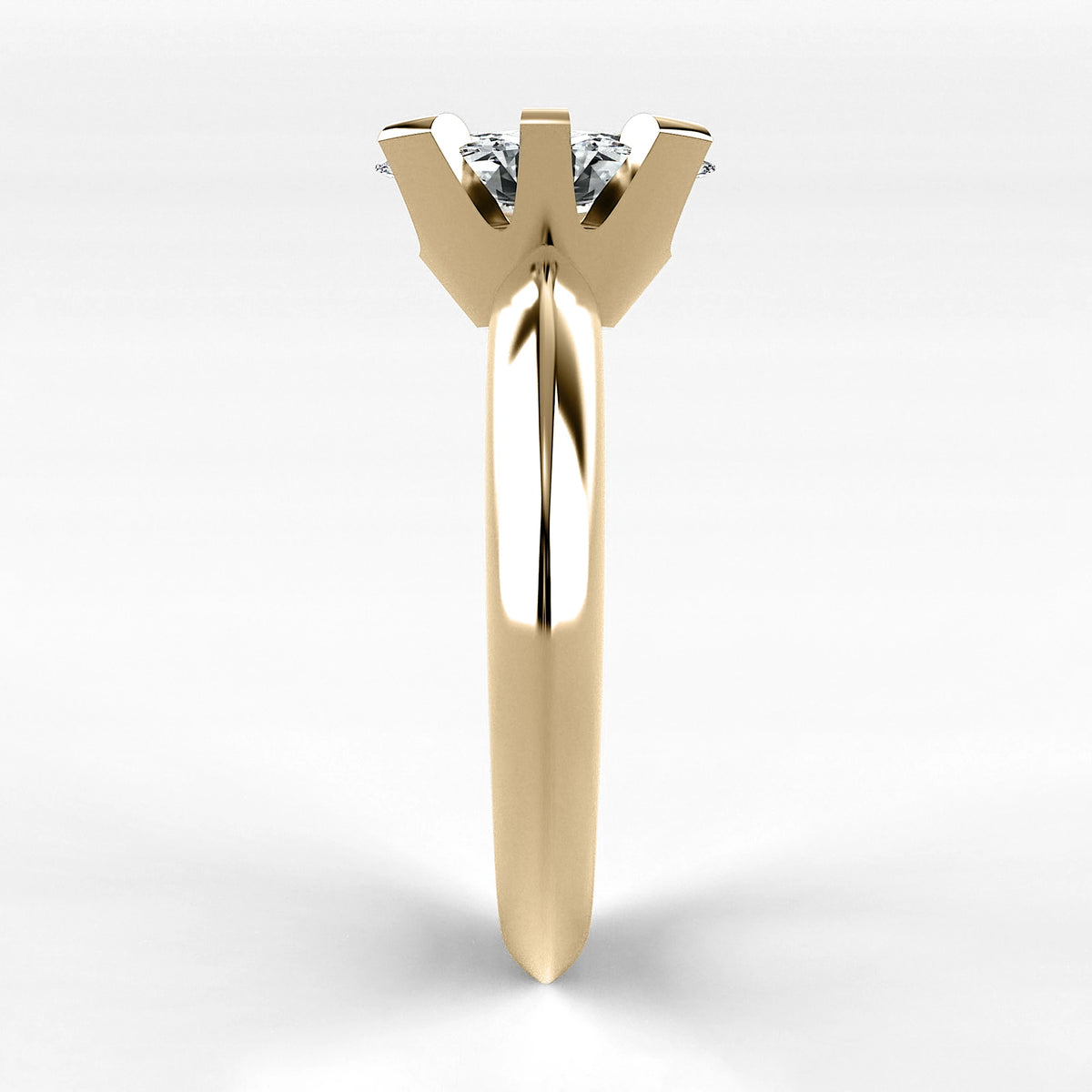 Anillo de Compromiso Magno - Marquesa en oro amarillo - vista 2