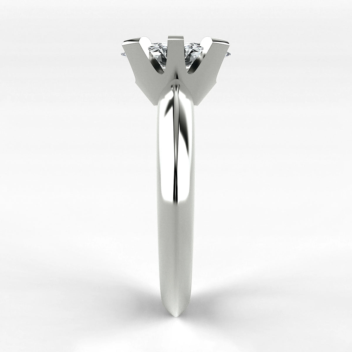 Anillo de Compromiso Magno - Marquesa en oro blanco - vista 2
