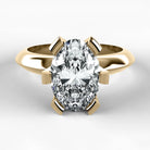 Anillo de Compromiso Magno - Oval en oro amarillo - vista 1