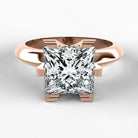 Anillo de Compromiso Magno - Princess en oro rosa - vista 1
