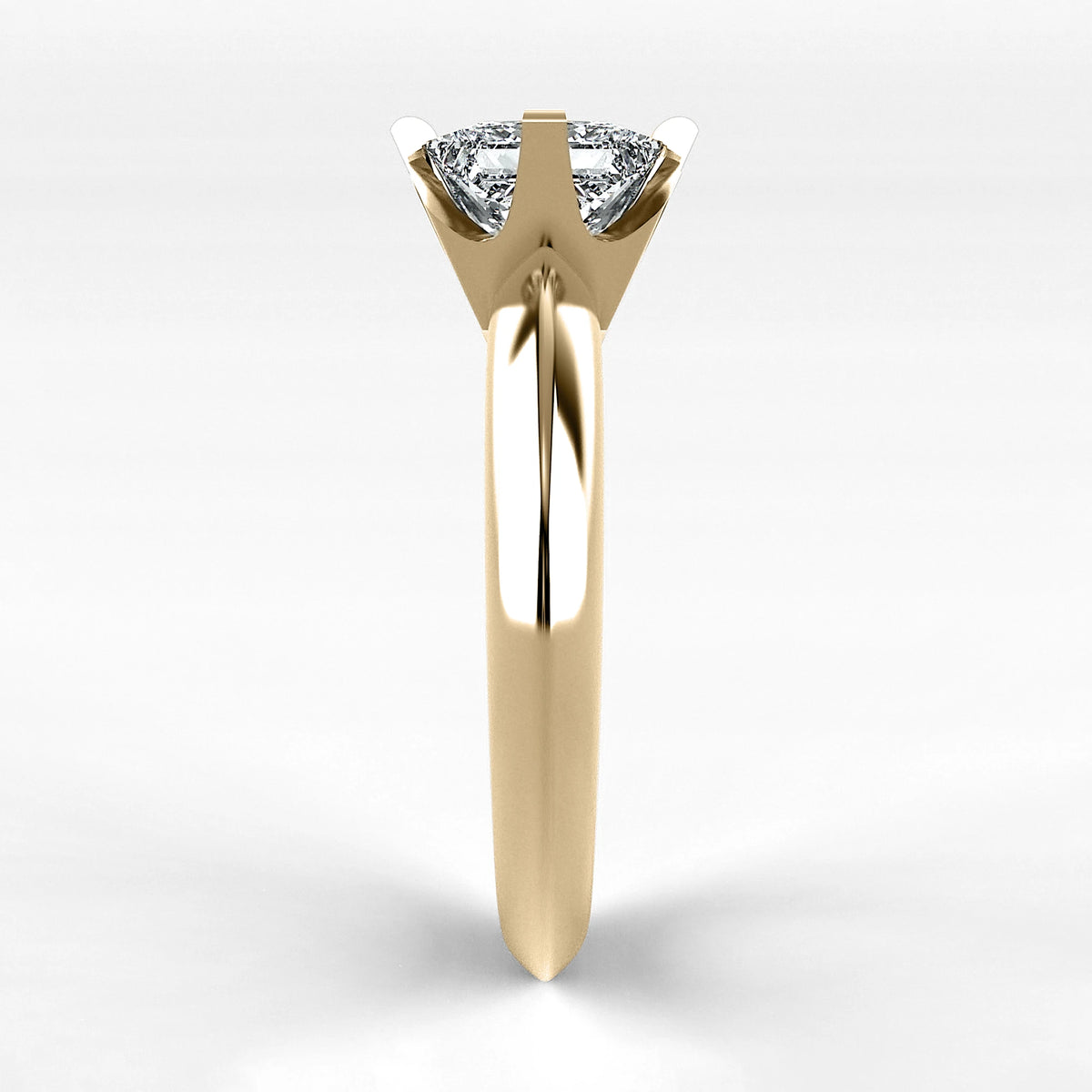 Anillo de Compromiso Magno - Princess en oro amarillo - vista 2