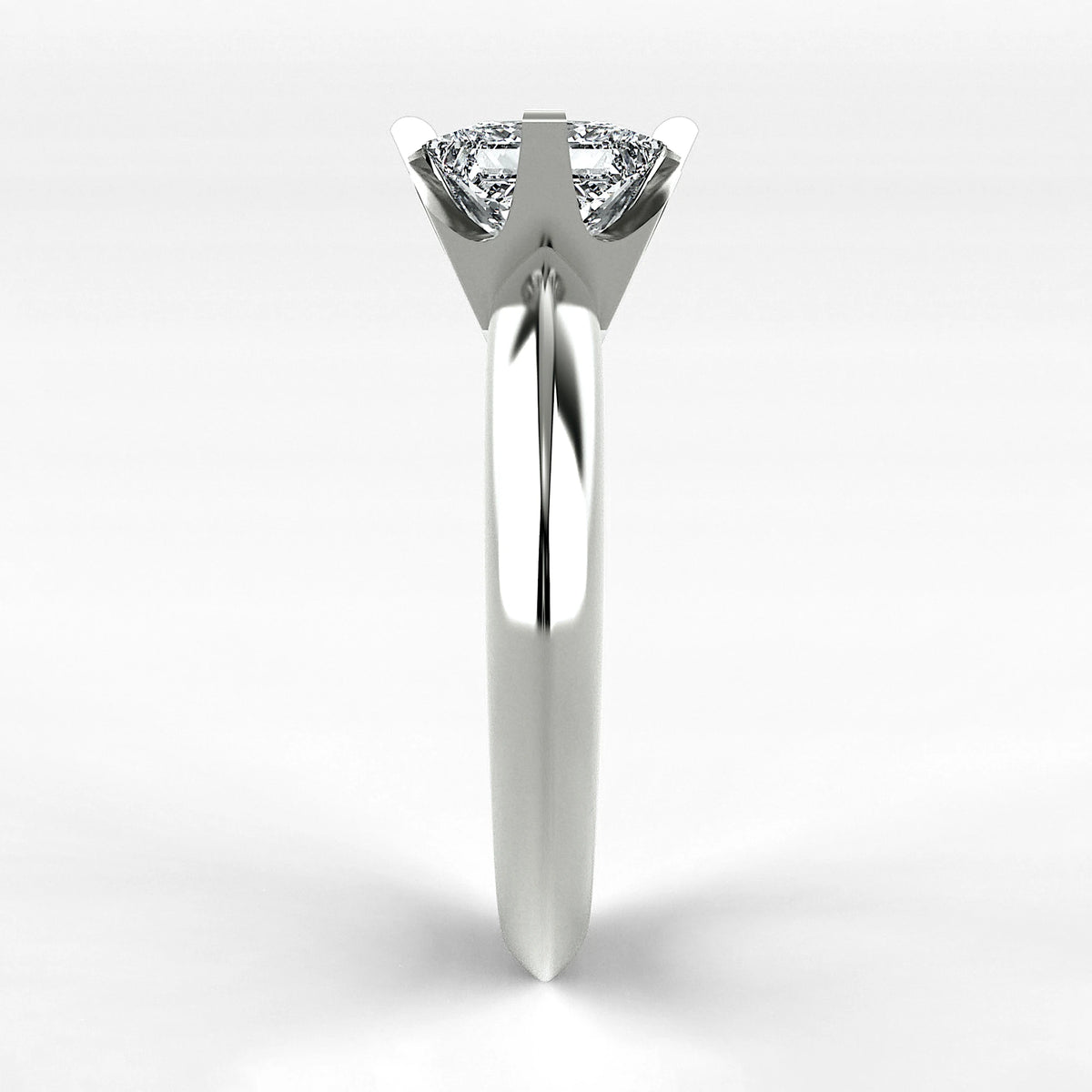 Anillo de Compromiso Magno - Princess en oro blanco - vista 2