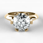 Anillo de Compromiso Magno - Redondo en oro amarillo - vista 1