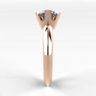 Anillo de Compromiso Magno - Redondo en oro rosa - vista 2