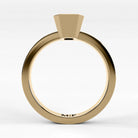 Anillo de Compromiso Eclipse - Esmeralda en oro amarillo - vista 3