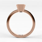 Anillo de Compromiso Eclipse - Esmeralda en oro rosa - vista 3
