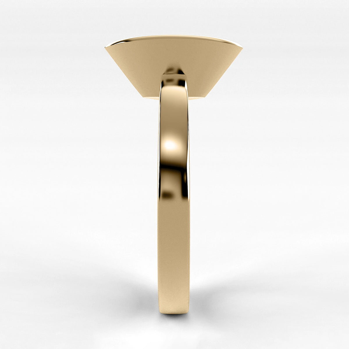 Anillo de Compromiso Eclipse - Marquesa en oro amarillo - vista 2