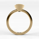Anillo de Compromiso Eclipse - Oval en oro amarillo - vista 3