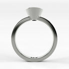 Anillo de Compromiso Eclipse - Oval en oro blanco - vista 3