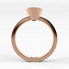 Anillo de Compromiso Eclipse - Oval en oro rosa - vista 3