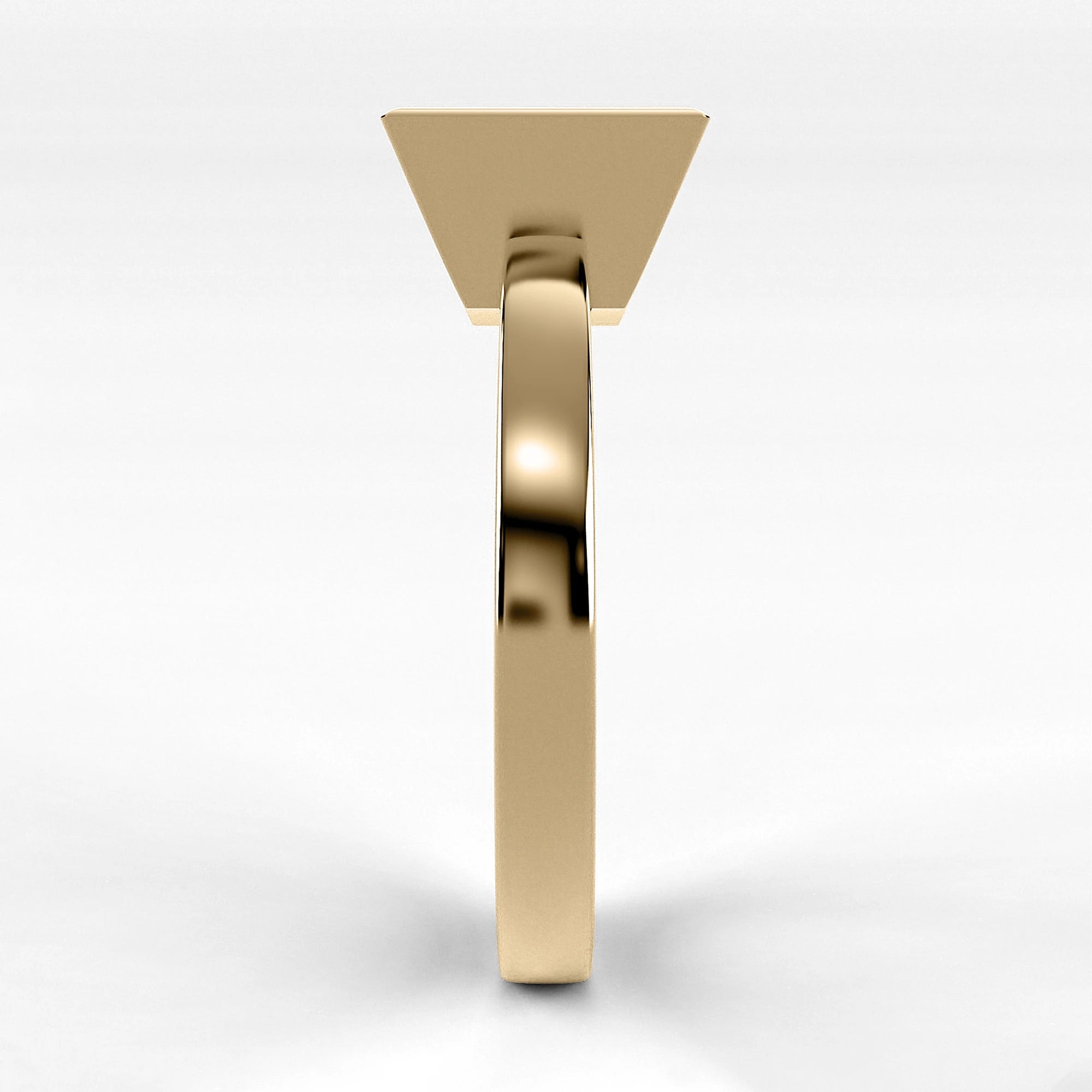 Anillo de Compromiso Eclipse - Princess en oro amarillo - vista 2