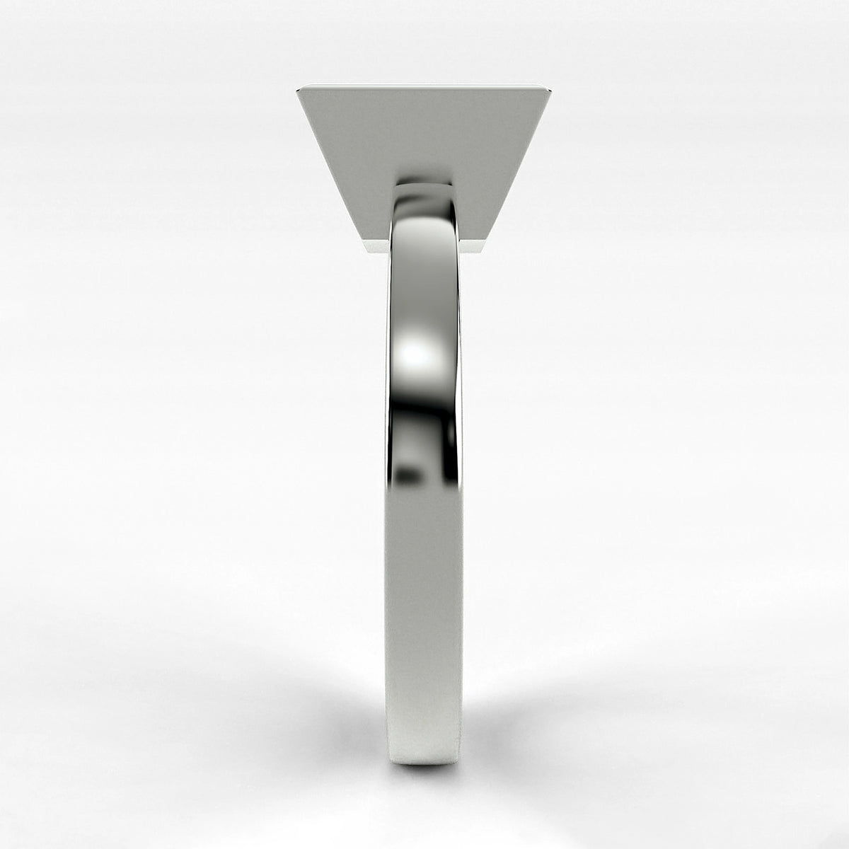 Anillo de Compromiso Eclipse - Princess en oro blanco - vista 2