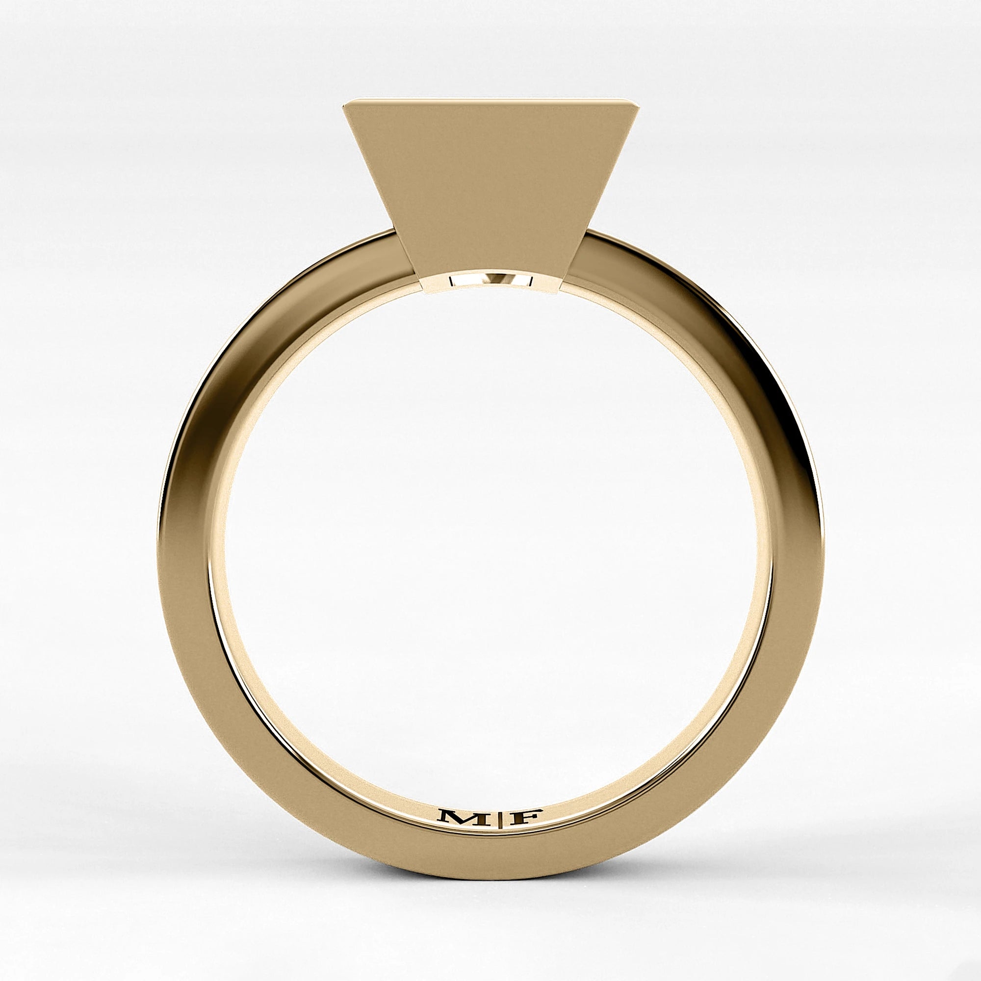 Anillo de Compromiso Eclipse - Princess en oro amarillo - vista 3