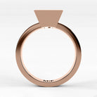 Anillo de Compromiso Eclipse - Princess en oro rosa - vista 3
