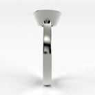 Anillo de Compromiso Eclipse - Redondo en oro blanco - vista 2