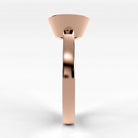 Anillo de Compromiso Eclipse - Redondo en oro rosa - vista 2