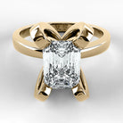 Anillo de Compromiso Amapola - Esmeralda en oro amarillo - vista 1