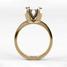 Anillo de Compromiso Amapola - Esmeralda en oro amarillo - vista 3