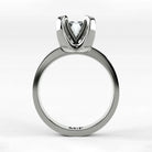 Anillo de Compromiso Amapola - Esmeralda en oro blanco - vista 3