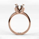 Anillo de Compromiso Amapola - Esmeralda en oro rosa - vista 3