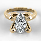 Anillo de Compromiso Amapola - Marquesa en oro amarillo - vista 1