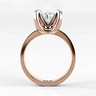 Anillo de Compromiso Amapola - Oval en oro rosa - vista 3