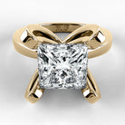 Anillo de Compromiso Amapola - Princess en oro amarillo - vista 1