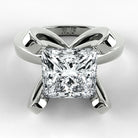 Anillo de Compromiso Amapola - Princess en oro blanco - vista 1