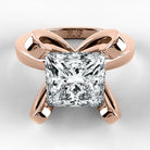 Anillo de Compromiso Amapola - Princess en oro rosa - vista 1