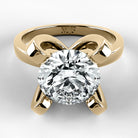 Anillo de Compromiso Amapola - Redondo en oro amarillo - vista 1