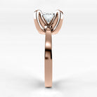 Anillo de Compromiso Amapola - Redondo en oro rosa - vista 2