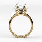Anillo de Compromiso Amapola - Redondo en oro amarillo - vista 3