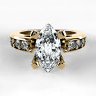 Anillo de Compromiso Riviere - Marquesa en oro amarillo - vista 1