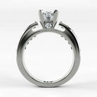 Anillo de Compromiso Riviere - Marquesa en oro blanco - vista 3