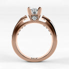 Anillo de Compromiso Riviere - Marquesa en oro rosa - vista 3
