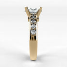 Anillo de Compromiso Riviere - Oval en oro amarillo - vista 2