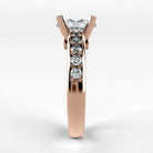 Anillo de Compromiso Riviere - Oval en oro rosa - vista 2